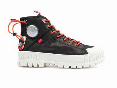 Zapatos Altas Palladium PALLASHOCK MID TICKET TO EARTH Hombre Negras | Costa Rica-91684